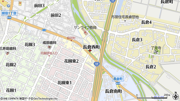 〒940-0849 新潟県長岡市長倉西町の地図