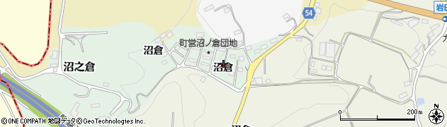福島県田村郡三春町沼之倉周辺の地図