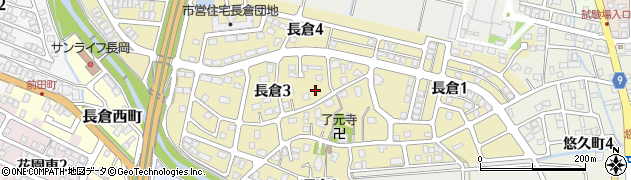 新潟県長岡市長倉周辺の地図
