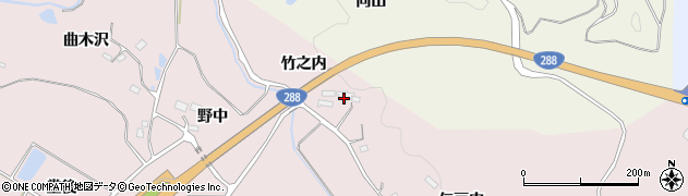福島県郡山市西田町根木屋（竹之内）周辺の地図
