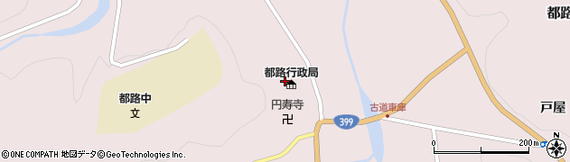福島県田村市都路町古道本町周辺の地図
