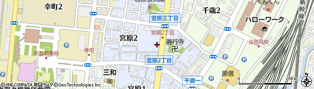 長岡宮原郵便局周辺の地図
