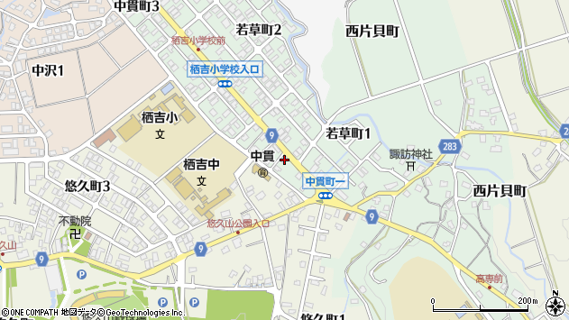 〒940-0852 新潟県長岡市中貫町の地図