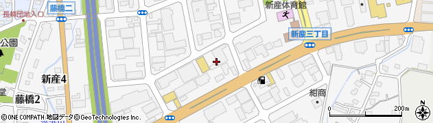 新潟県長岡市新産周辺の地図