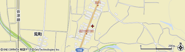 福島県会津若松市門田町大字面川（清水上）周辺の地図