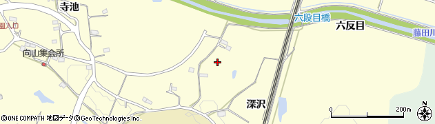 福島県郡山市日和田町（深沢）周辺の地図