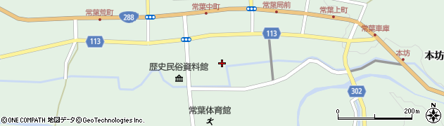 福島県田村市常葉町常葉（町裏）周辺の地図