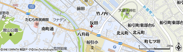 福島県田村市船引町船引（反田）周辺の地図