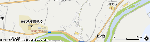 福島県田村市船引町春山（下ノ門前）周辺の地図