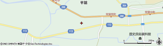 福島さくら農業協同組合　たむら地区・常葉支店周辺の地図