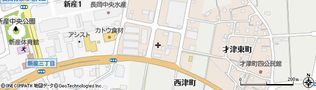 新潟県長岡市新産東町52周辺の地図