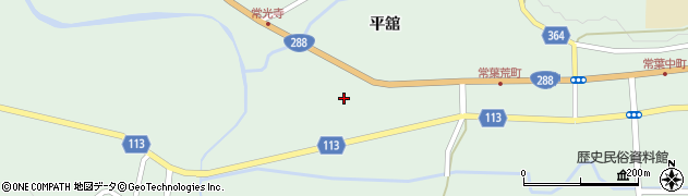 福島県田村市常葉町常葉（古御門）周辺の地図