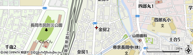 新潟県長岡市金房周辺の地図