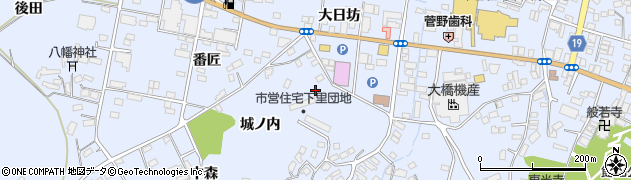福島県田村市船引町船引（城ノ内）周辺の地図