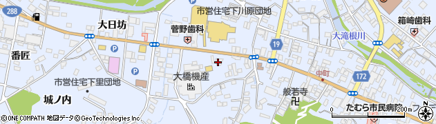 福島銀行船引支店周辺の地図
