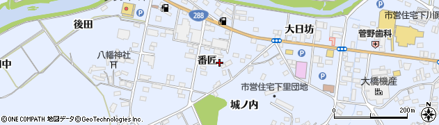 福島県田村市船引町船引（番匠）周辺の地図