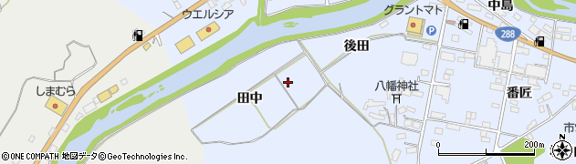 福島県田村市船引町船引（田中）周辺の地図