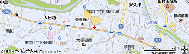 福島県田村市船引町船引（原田）周辺の地図