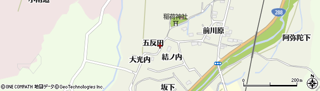 福島県双葉町（双葉郡）前田（五反田）周辺の地図