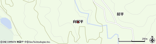 福島県柳津町（河沼郡）牧沢（向居平）周辺の地図