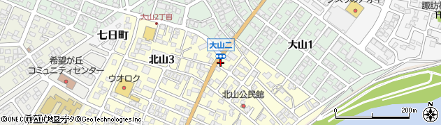 新潟県長岡市北山町周辺の地図