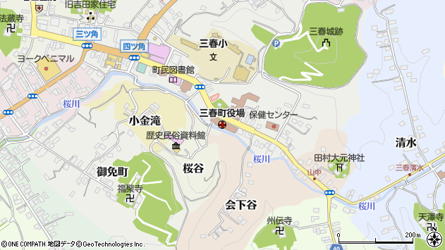 〒963-7700 福島県田村郡三春町（以下に掲載がない場合）の地図