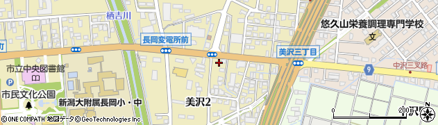 新潟県長岡市美沢周辺の地図