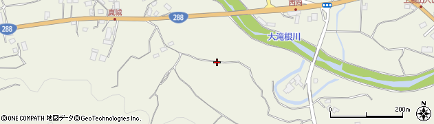 福島県田村市常葉町西向叶内周辺の地図