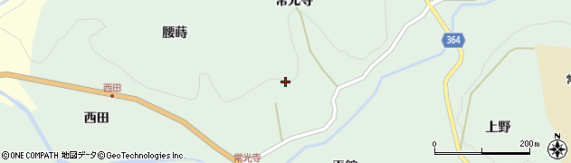 福島県田村市常葉町常葉常光寺周辺の地図