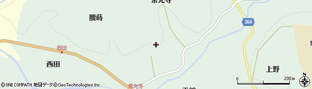 福島県田村市常葉町常葉（常光寺）周辺の地図