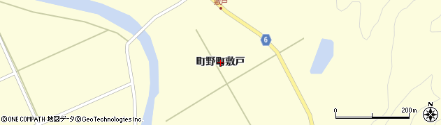 石川県輪島市町野町（敷戸）周辺の地図