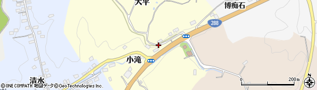 福島県三春町（田村郡）小滝周辺の地図
