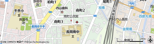 新潟県長岡市南町周辺の地図