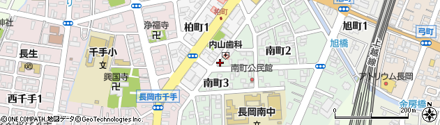 日本キリスト教団長岡教会周辺の地図