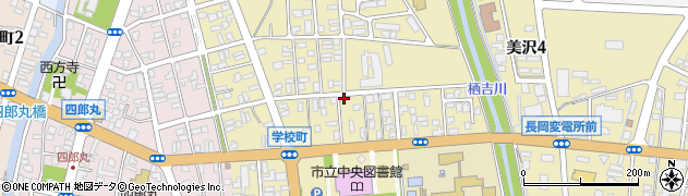 新潟県長岡市学校町周辺の地図
