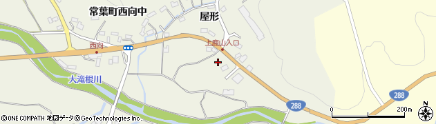 福島県田村市常葉町西向田中周辺の地図
