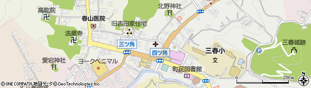 福島県田村郡三春町大町周辺の地図