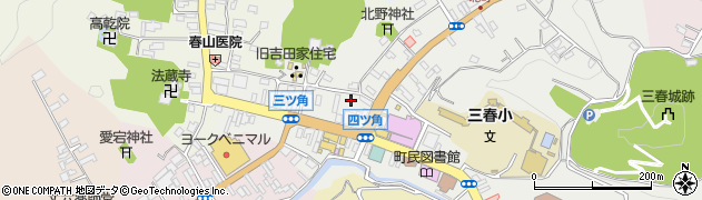 福島県田村郡三春町大町112周辺の地図