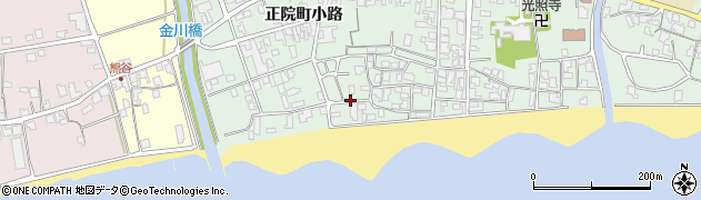 石川県珠洲市正院町正院周辺の地図