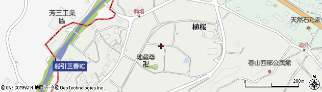 福島県田村市船引町春山（駒場）周辺の地図