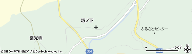 福島県田村市常葉町常葉坂ノ下周辺の地図