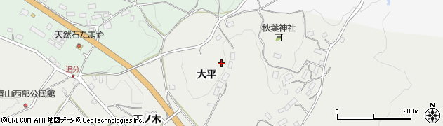 福島県田村市船引町春山大平周辺の地図