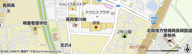 原信美沢店周辺の地図