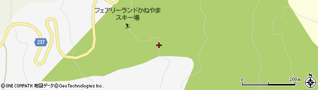 福島県金山町（大沼郡）小栗山（上野）周辺の地図
