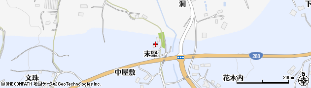 福島県田村市船引町船引末堅周辺の地図