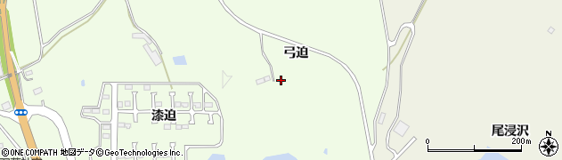 福島県双葉町（双葉郡）新山（弓迫）周辺の地図