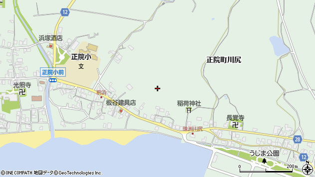 〒927-1205 石川県珠洲市正院町川尻の地図