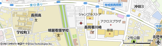 新潟県長岡地域振興局　健康福祉環境部長岡身体障害者更生相談所周辺の地図