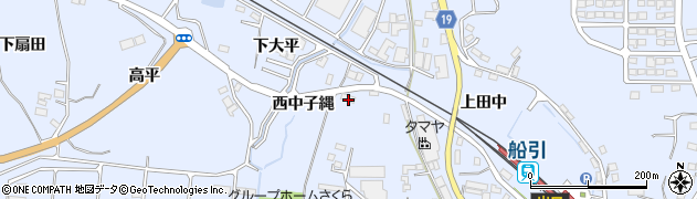 福島県田村市船引町船引西中子縄43周辺の地図