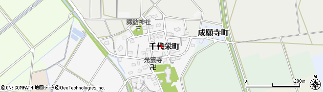 新潟県長岡市千代栄町周辺の地図